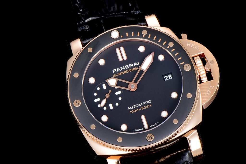 Panerai Submersible Sneak PAM00974 Watch Italian Calfskingoldt