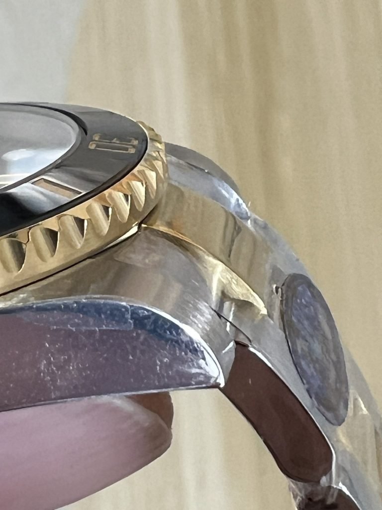 Rolex Shot OF C40 Golden Blue