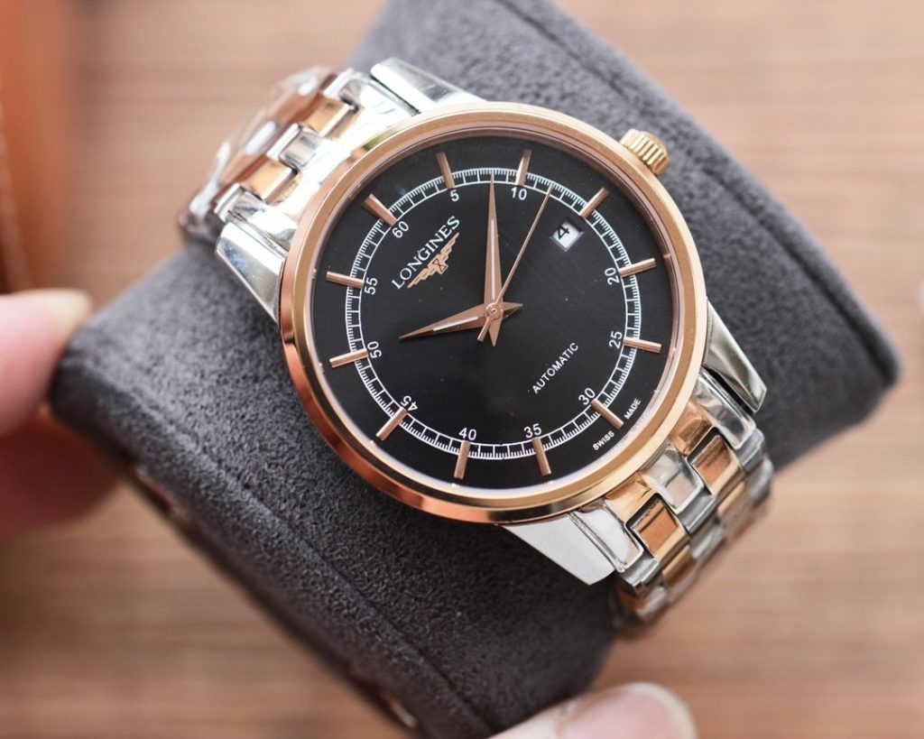LONGINES Leather Belt Steel Beltmens Beloved Threepin Watch Longines