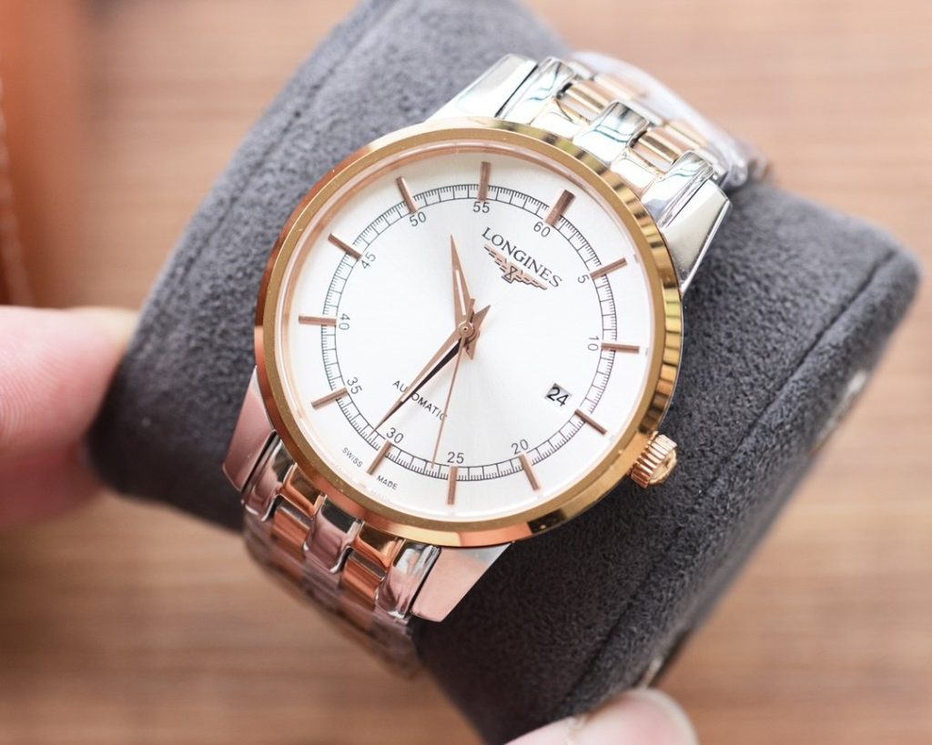 LONGINES Leather Belt Steel Beltmens Beloved Threepin Watch Longines
