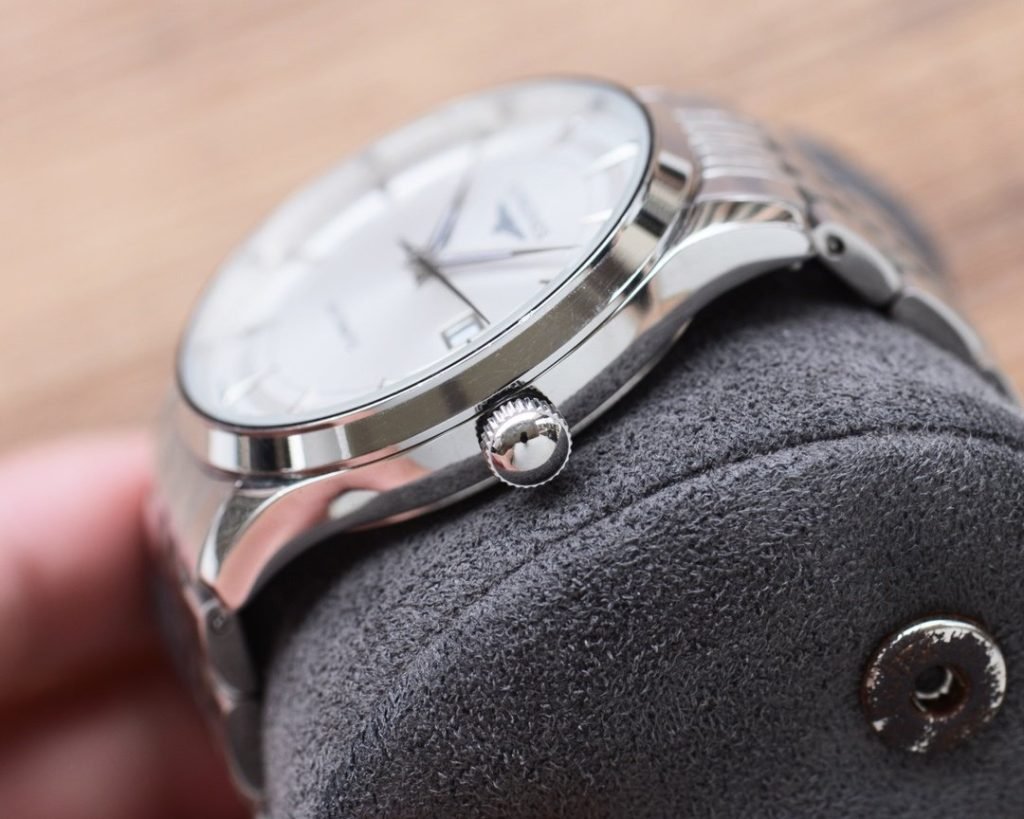 LONGINES Leather Belt Steel Belt Mens Favorite Threepin Watch