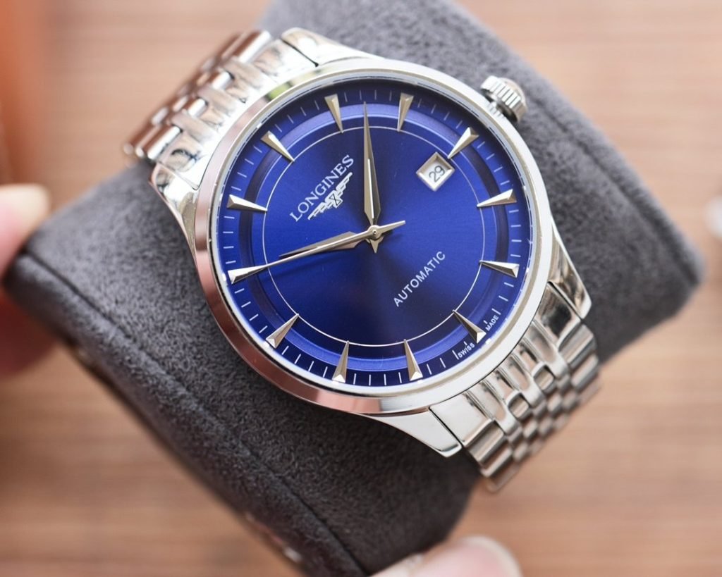 LONGINES Leather Belt Steel Belt Mens Favorite Threepin Watch