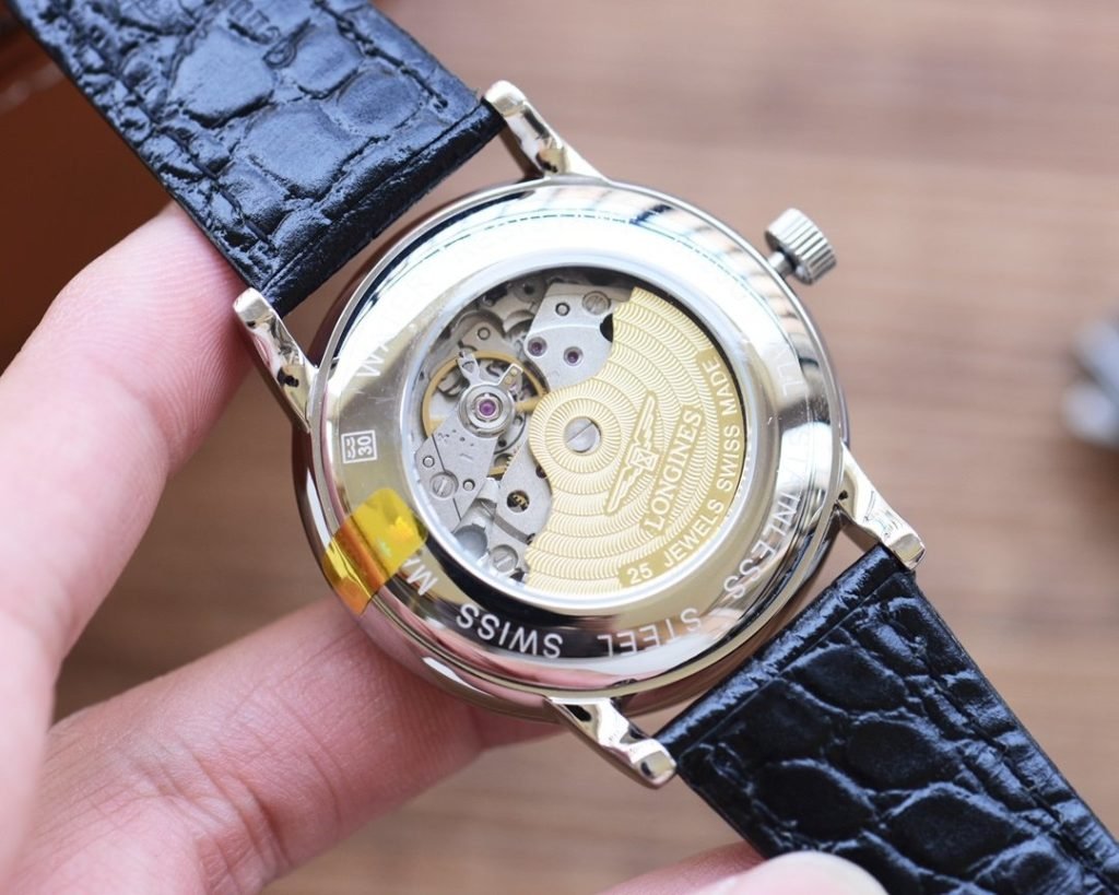 LONGINES Leather Belt Steel Belt L Mans Favorite Threepin