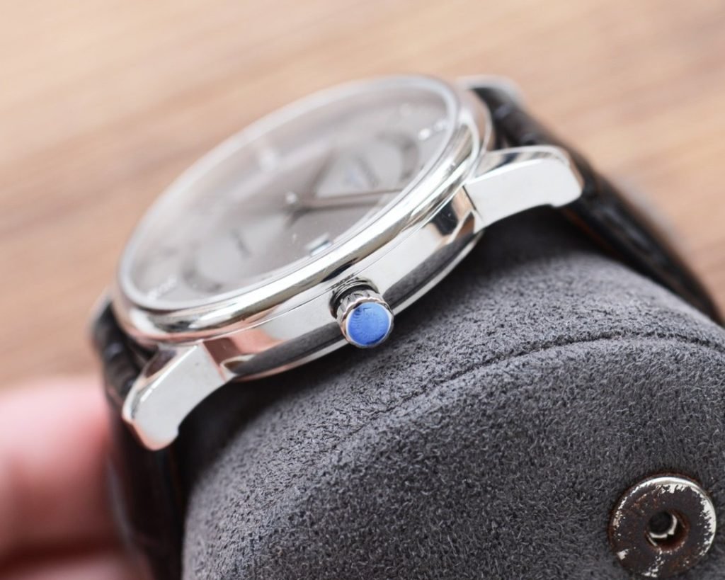 LONGINES White Gold Steel Band 20 Mens Favorite Threepin