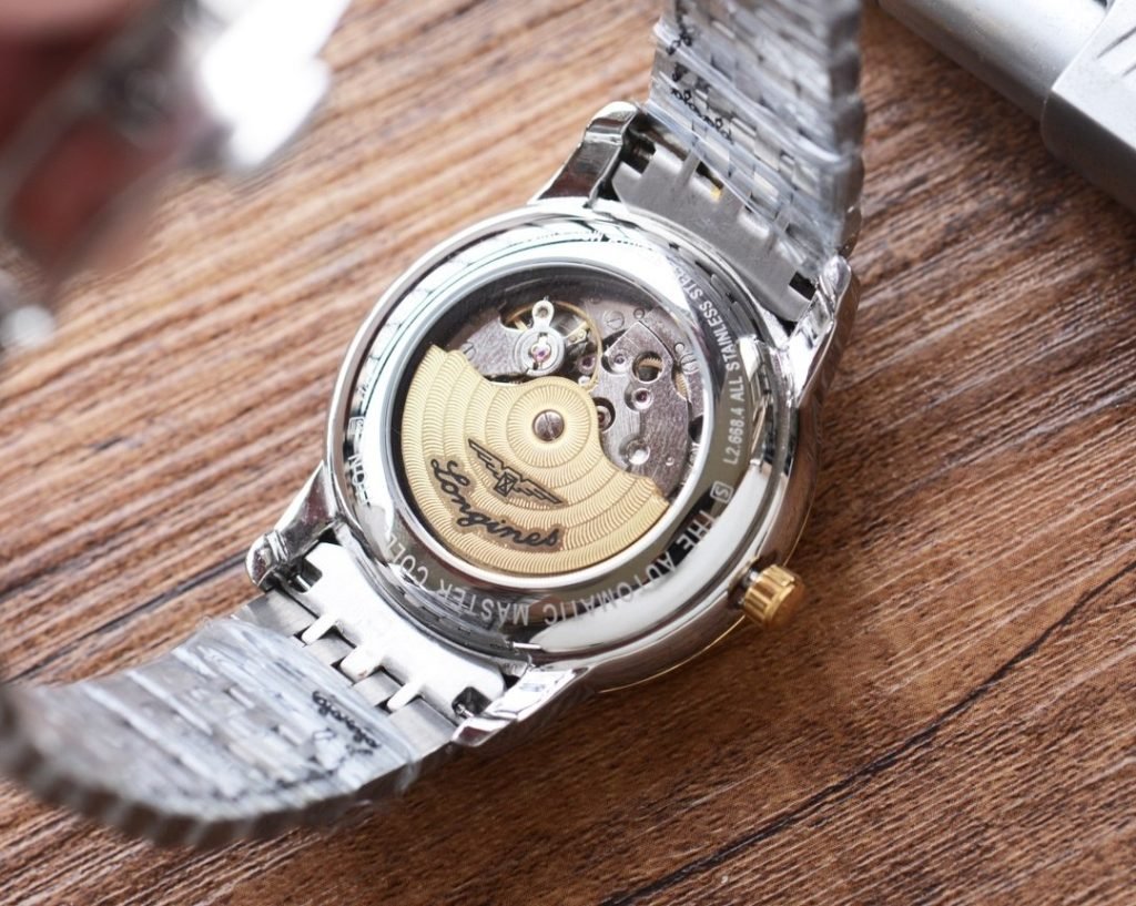 LONGINES White Gold Steel Strap 20 Mens Favorite Threepin