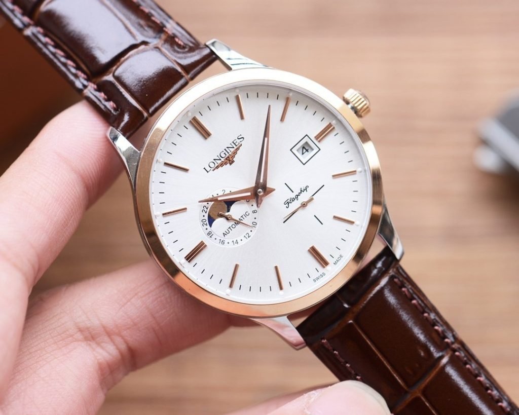 LONGINES White Gold L Steel Band 20 Mens Beloved
