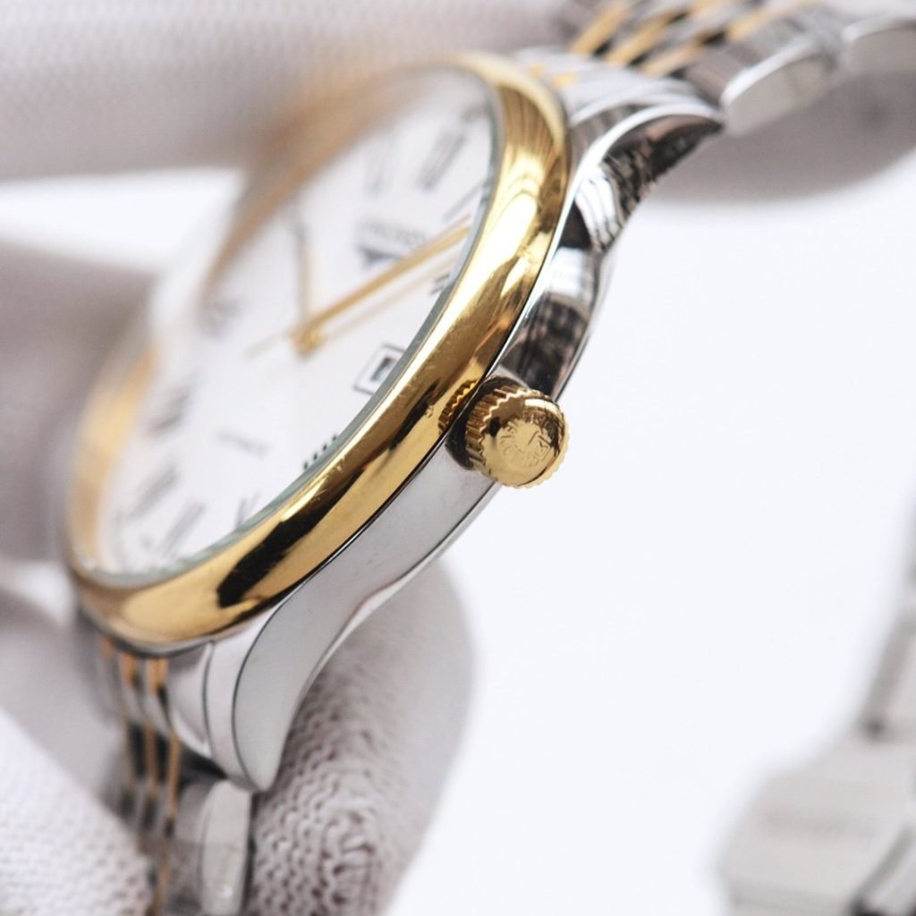 LONGINES White Gold L Steel Band 20 Brand Longineslongines