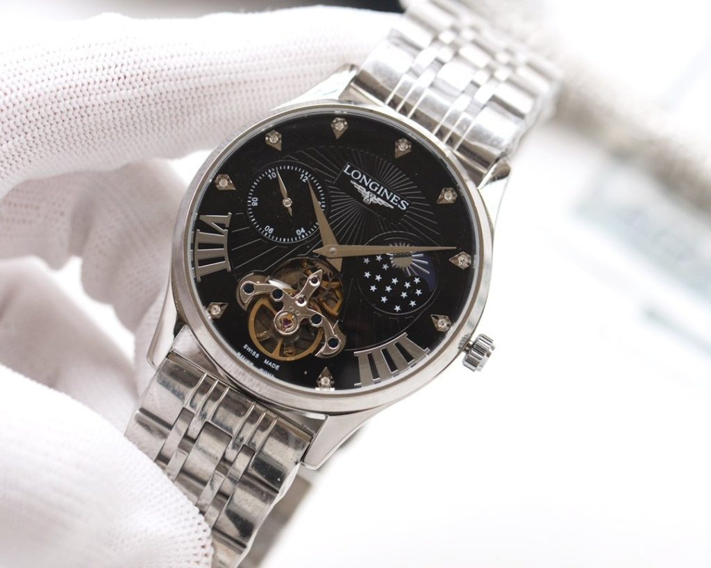 LONGINES White Case L Gold Case Steel Band 20