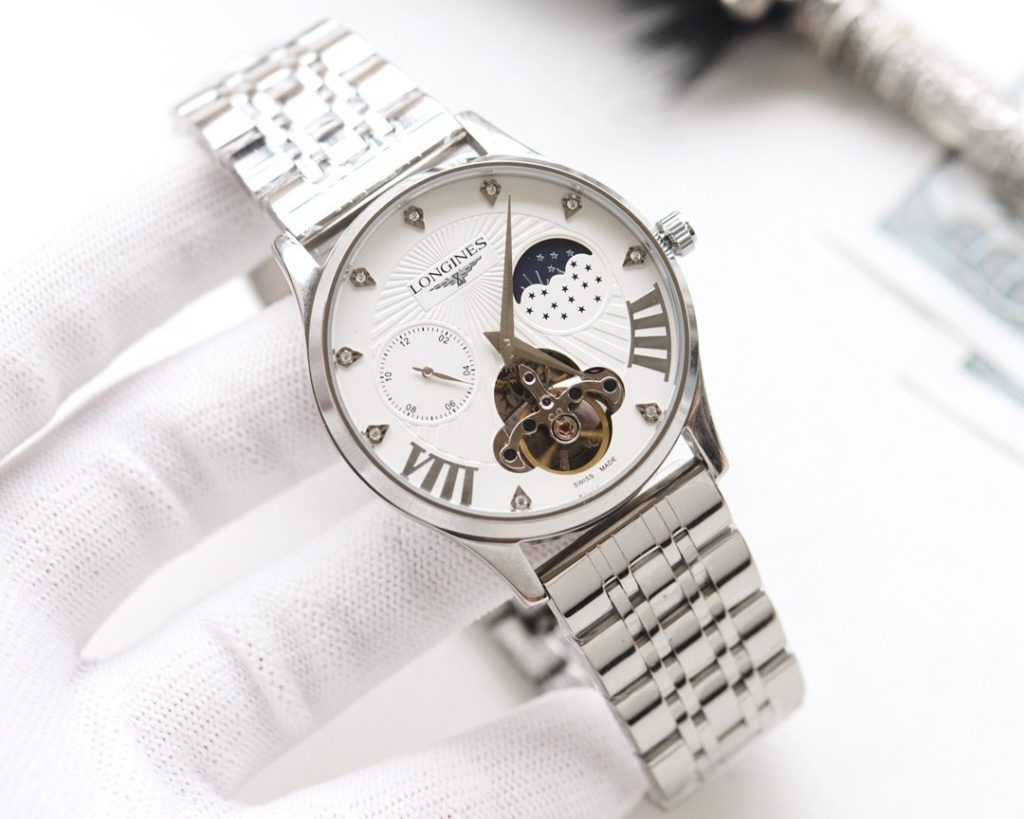 LONGINES White Case L Gold Case Steel Band 20