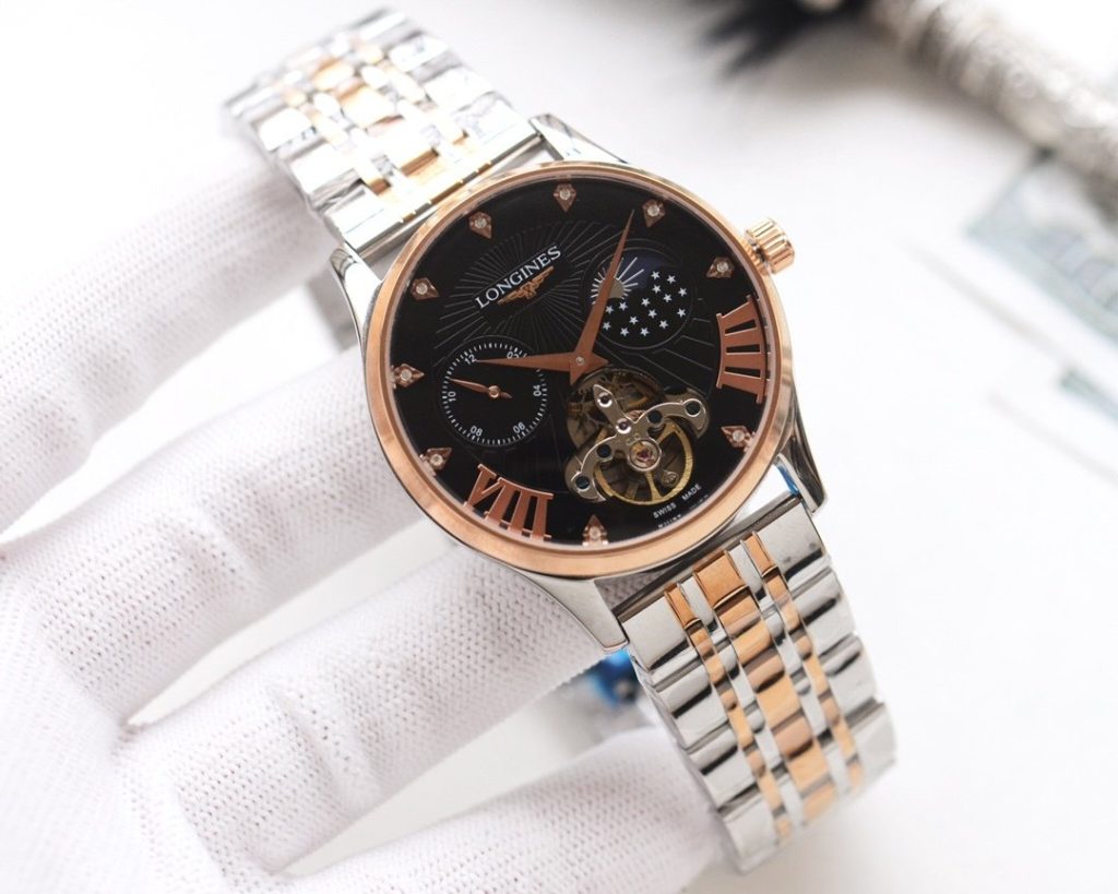 LONGINES White Case L Gold Case Steel Band 20