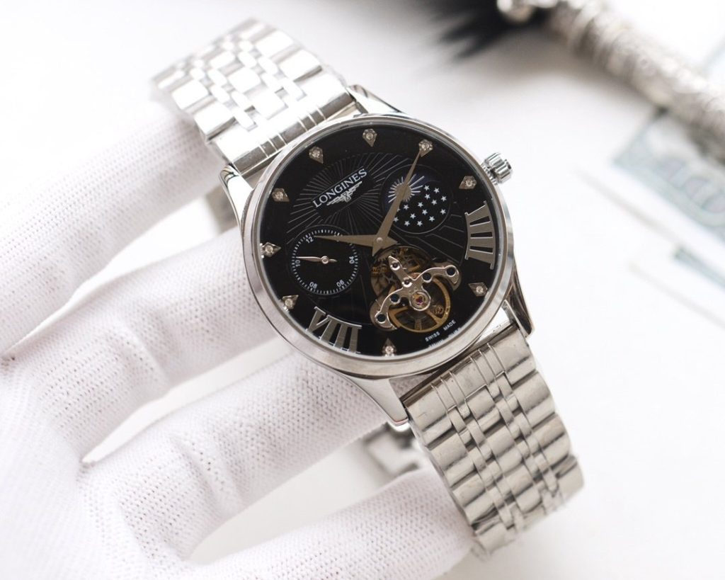 LONGINES White Case L Gold Case Steel Band 20