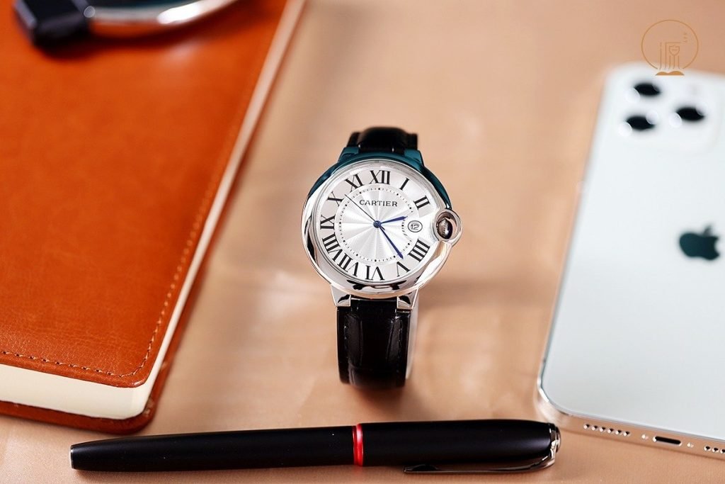 Cartier Blue Balloon Sapphire Crystal Glass Mirror Folding Button