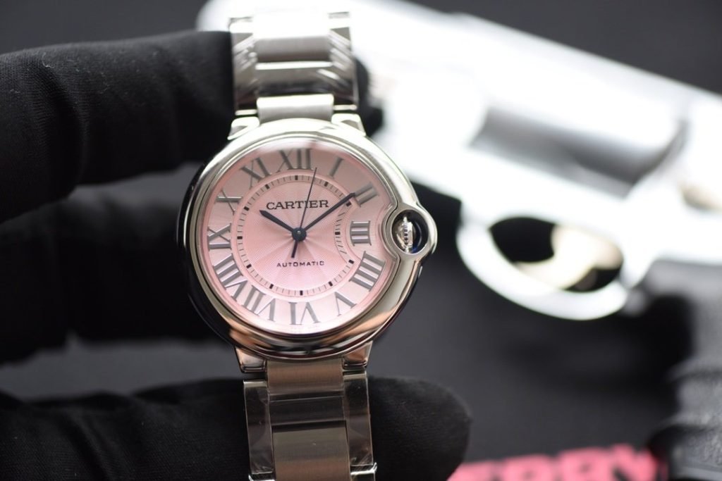 Cartier 0072V6 Blue Balloon 36MM Powder Noodles Mechanical Powder