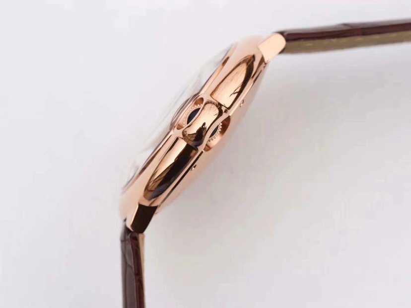 Cartier 42MM Blue Balloon Large Rose Gold ETA2824 Automatic