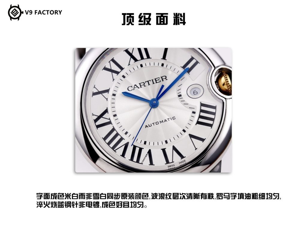 Cartier V9 Cartier 18K Goldcovered Blue Balloon Gold Three