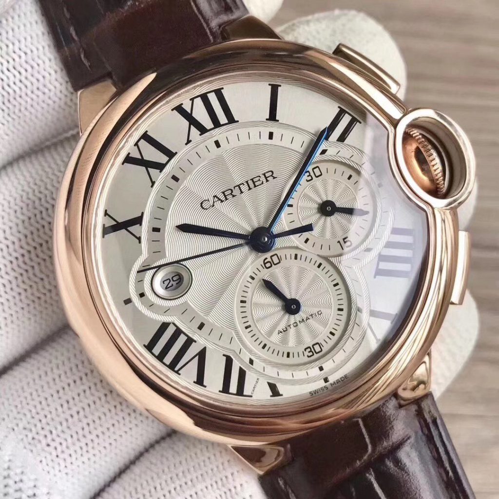 Cartier Kadi Subblue Balloon Multifunctional Chronograph Case Size 44MMX15