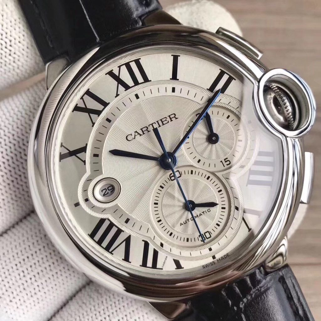 Cartier Kadi Subblue Balloon Multifunctional Chronograph Case Size 44MMX15