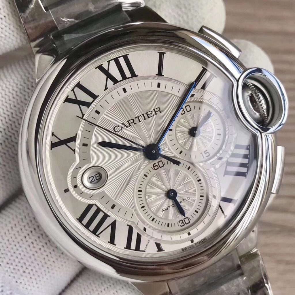 Cartier Kadi Subblue Balloon Multifunctional Chronograph Case Size 44MMX15