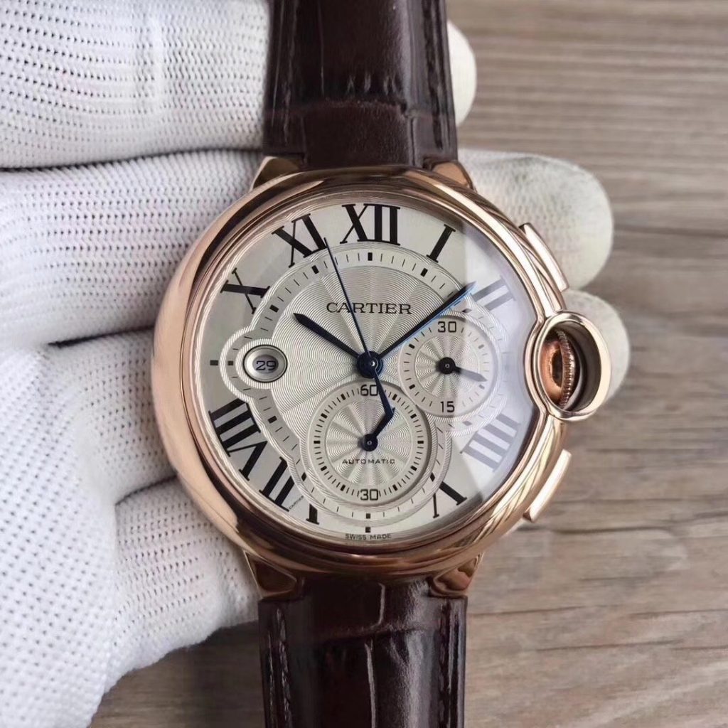 Cartier Kadi Subblue Balloon Multifunctional Chronograph Case Size 44MMX15