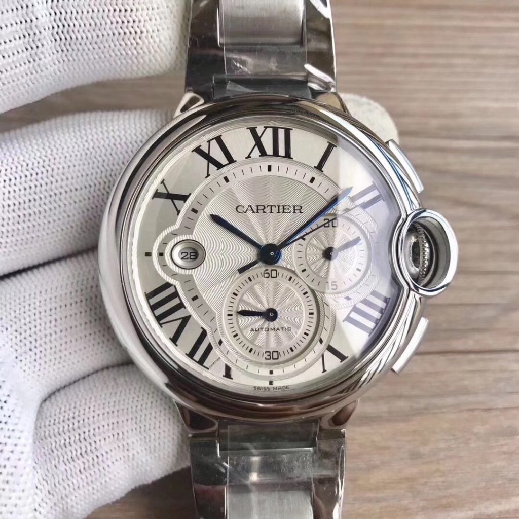 Cartier Kadi Subblue Balloon Multifunctional Chronograph Case Size 44MMX15