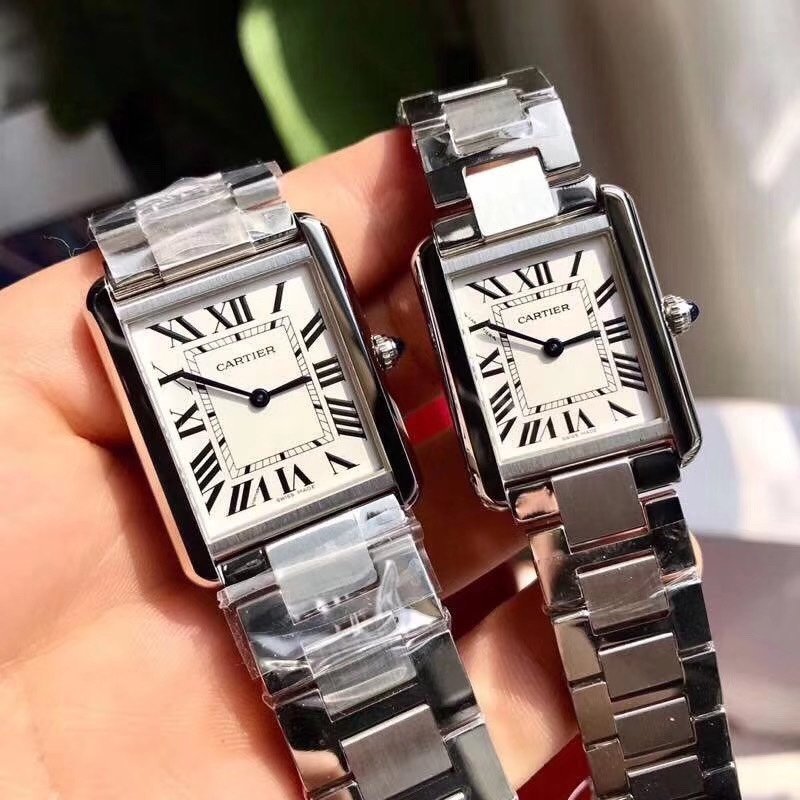 Cartier Steel Strip Style Large Size 3327MM Gauge Diameter