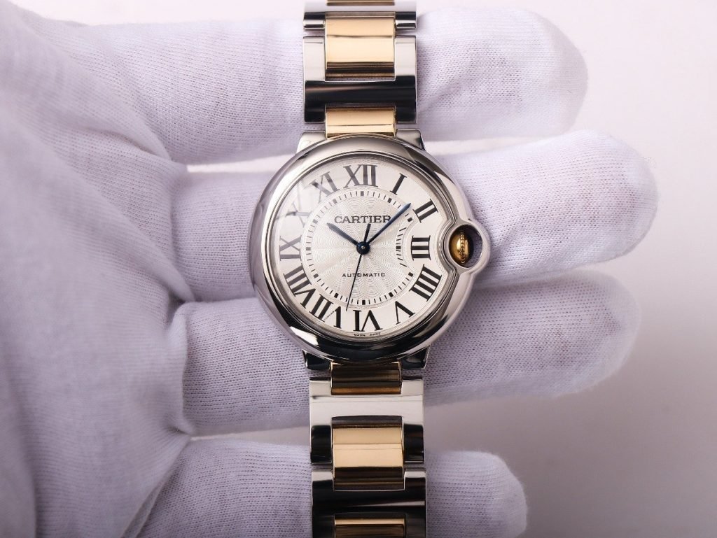Cartier V9 Cartier 18K Goldcovered Blue Balloon Gold Part