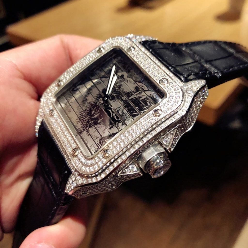 Cartier Kajia Santos WM505914 Watch Wages Yuan Size 45MM