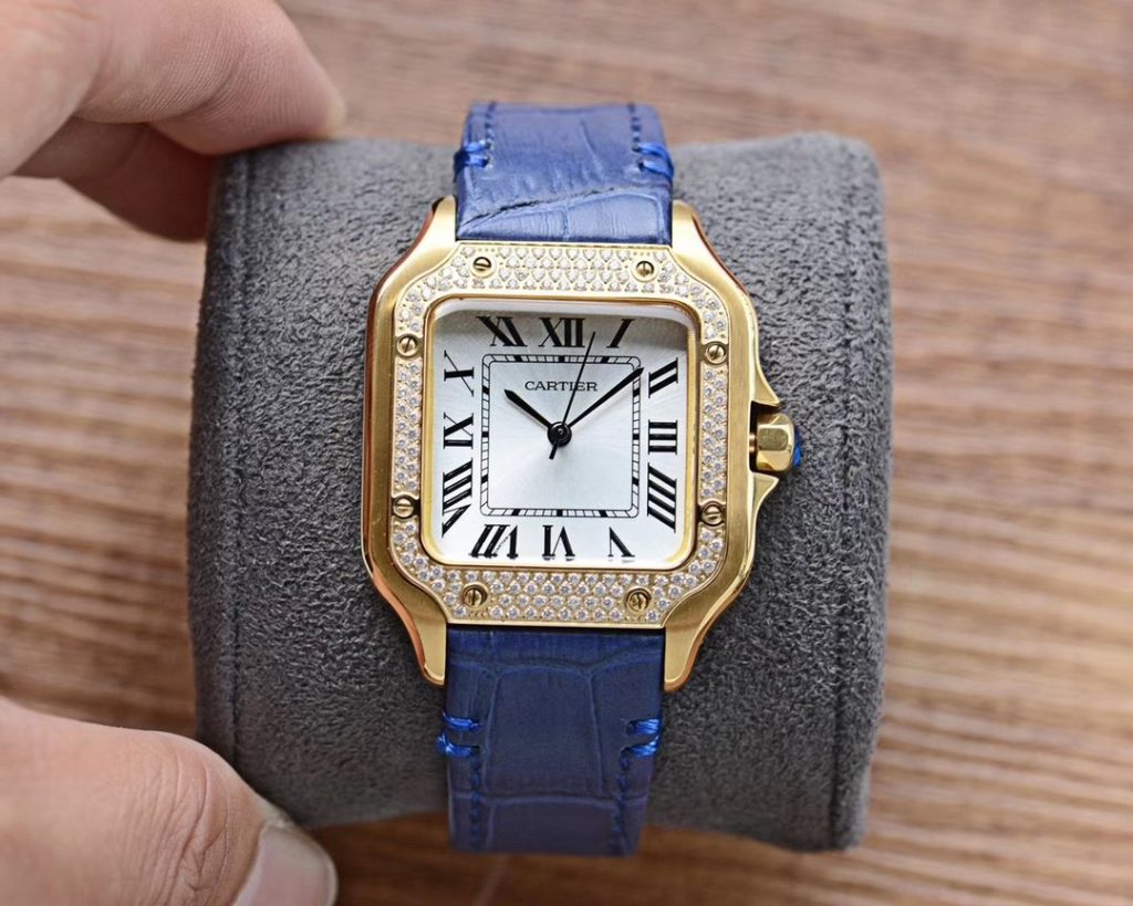 Cartier 520 Valentines DAY Gift Special Counter Womens Santos
