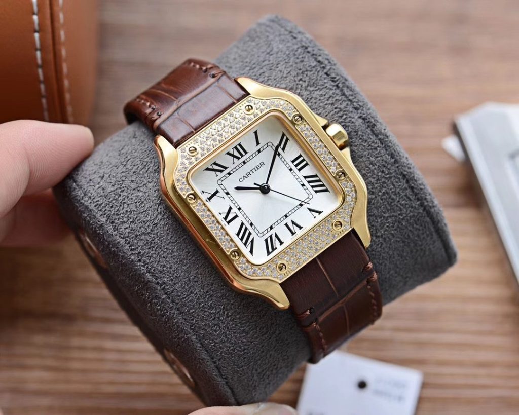 Cartier 520 Valentines DAY Gift Special Counter Womens Santos