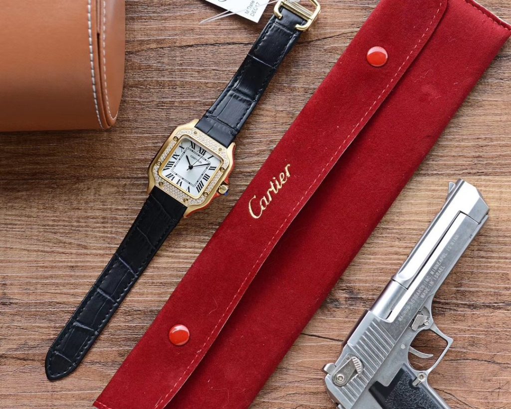 Cartier 520 Valentines DAY Gift Special Counter Womens Santos