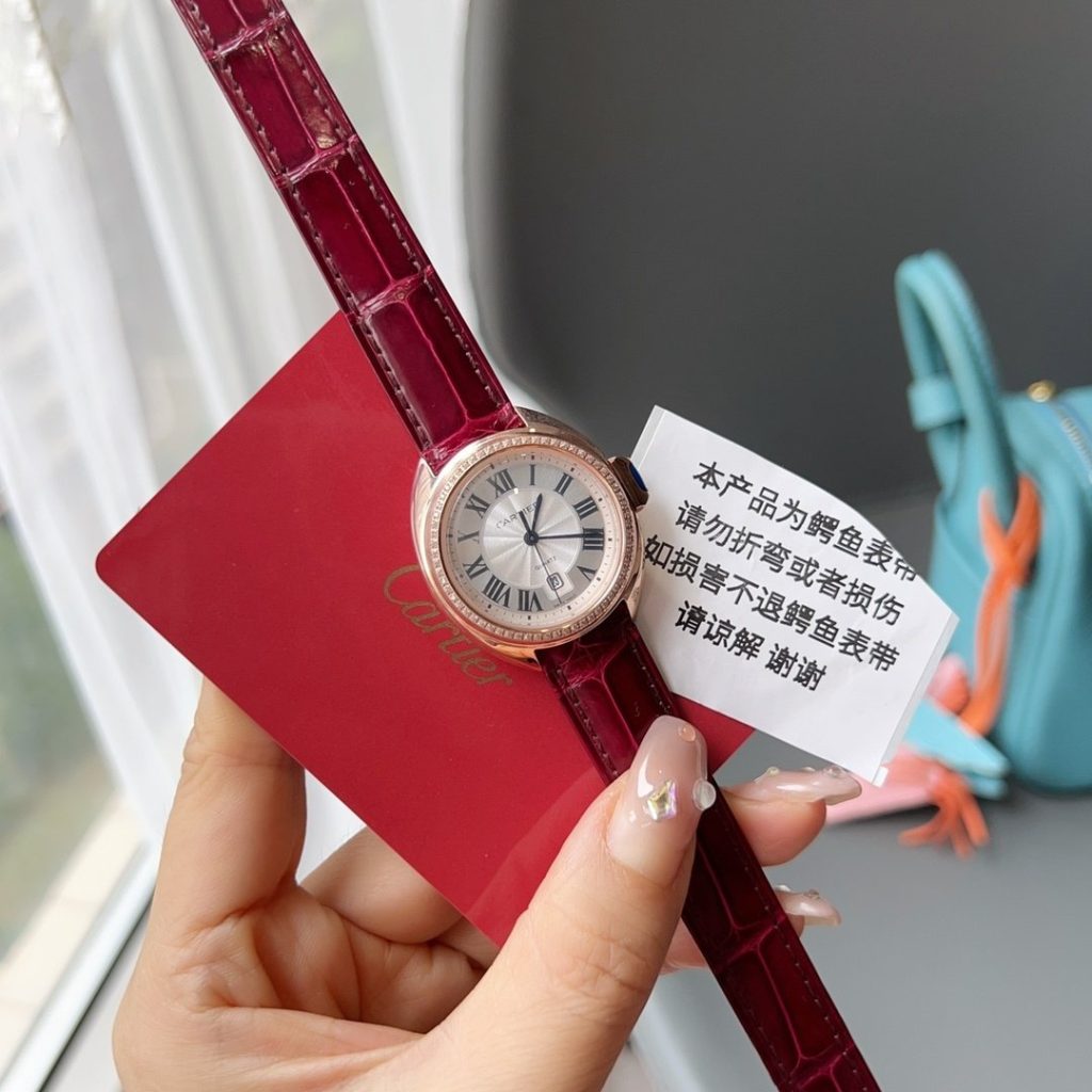 Cartier Crocodile Leather Highquality Kaka KEY Small 31MM KEY