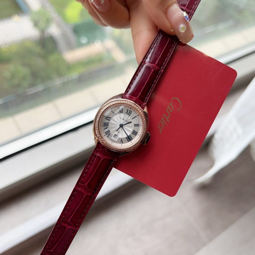 Cartier Crocodile Leather Highquality Kaka KEY Small 31MM KEY