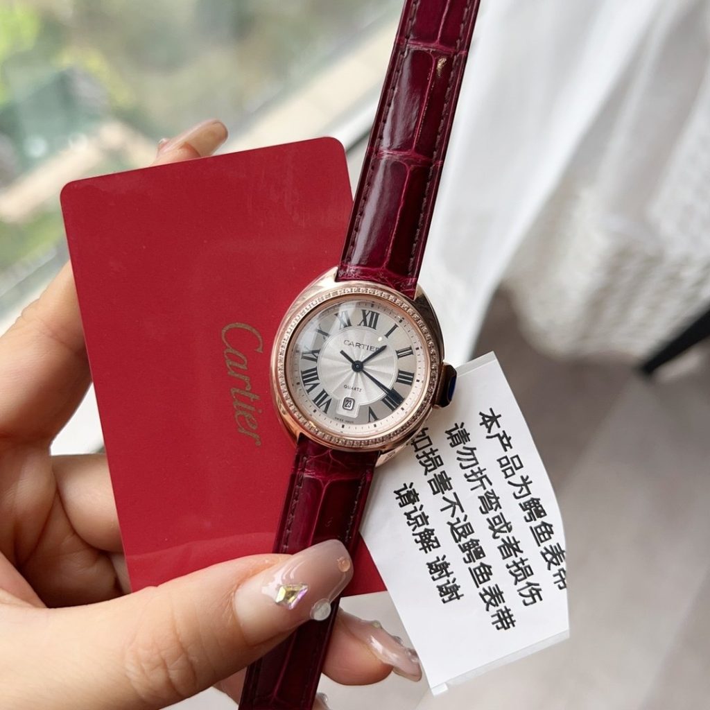 Cartier Crocodile Leather Highquality Kaka KEY Small 31MM KEY