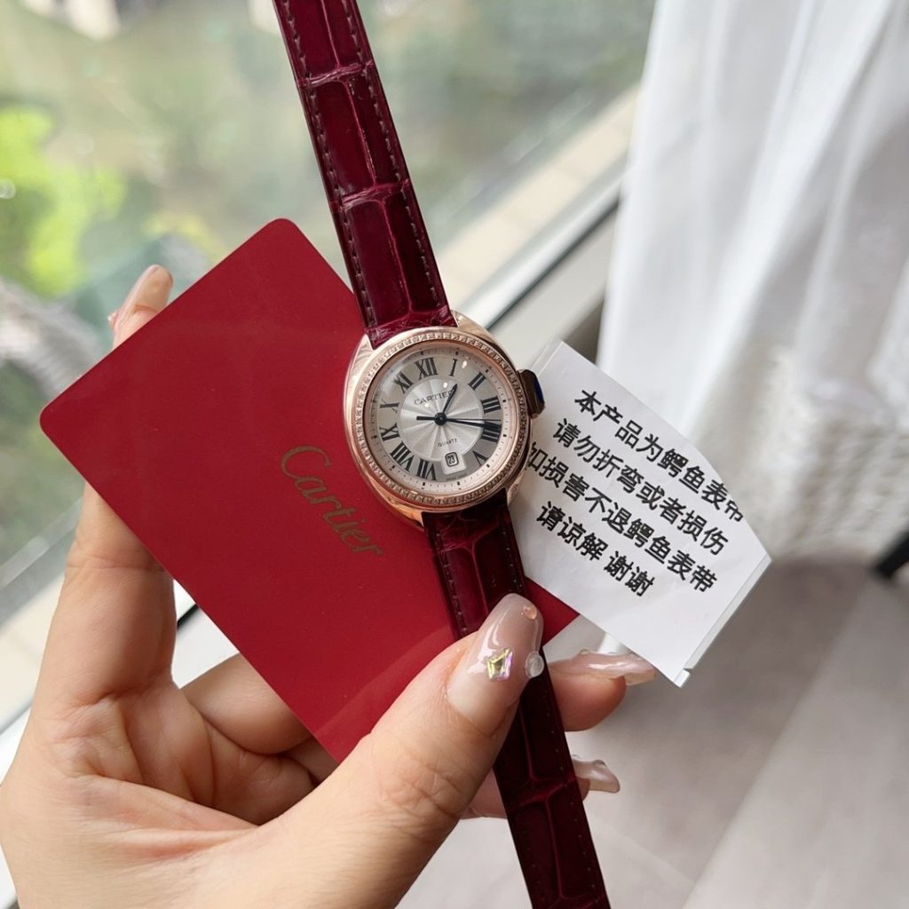 Cartier Crocodile Leather Highquality Kaka KEY Small 31MM KEY
