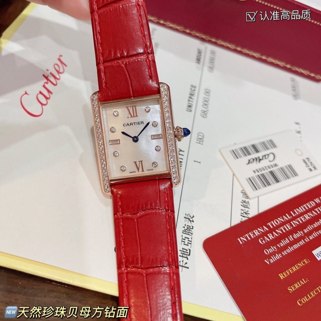 Cartier Shot OF Cartier Tank Solo Square Watch THE