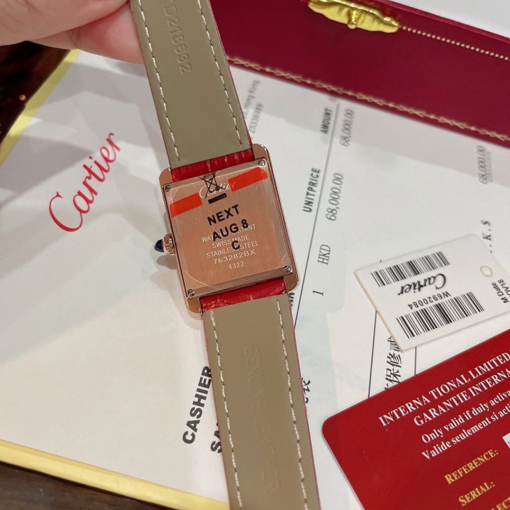 Cartier Shot OF Cartier Tank Solo Square Watch THE