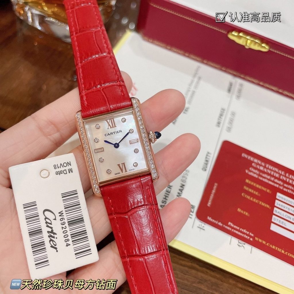 Cartier Shot OF Cartier Tank Solo Square Watch THE