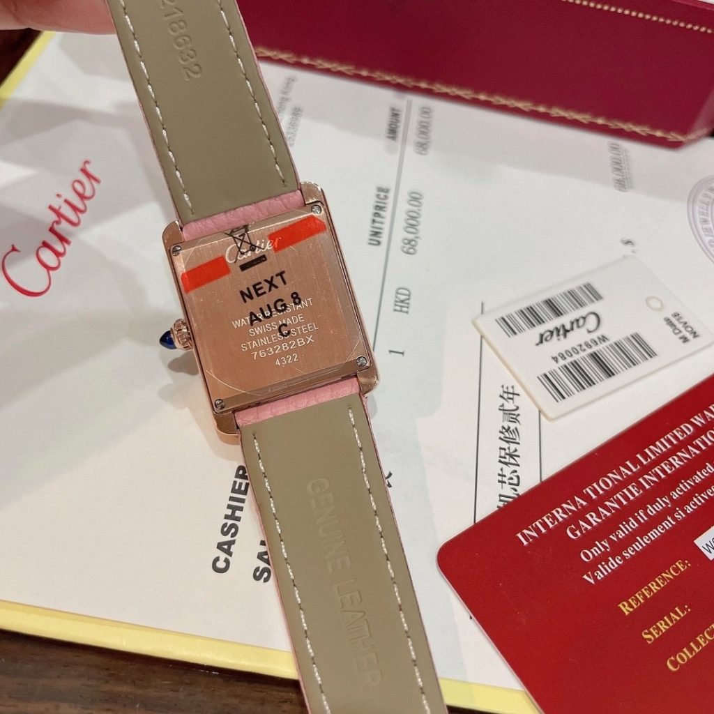 Cartier Shot OF Cartier Tank Solo Square Watch THE