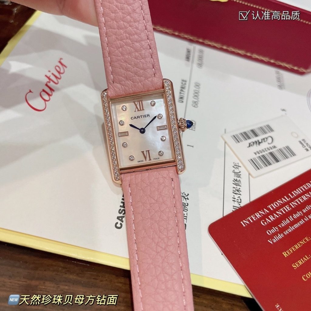 Cartier Shot OF Cartier Tank Solo Square Watch THE