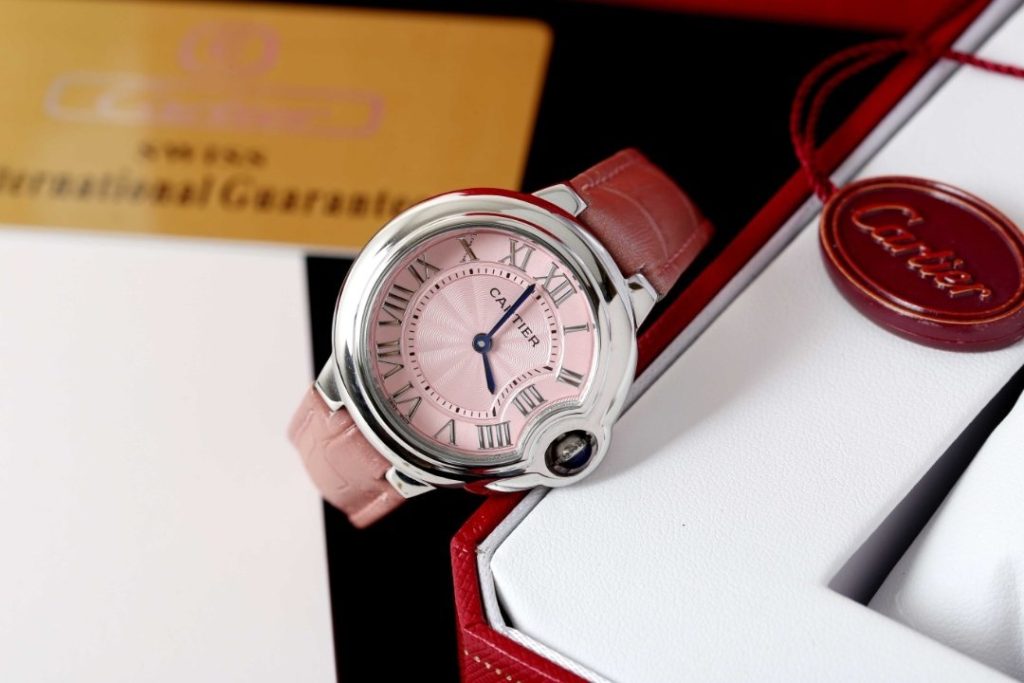 Cartier Cartier Belt Blue Balloon W6920100 Watch 33MM Pink
