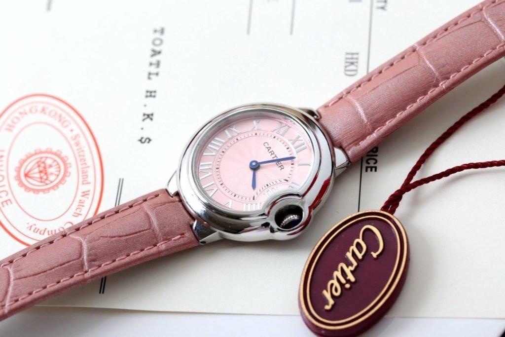 Cartier Cartier Belt Blue Balloon W6920100 Watch 33MM Pink