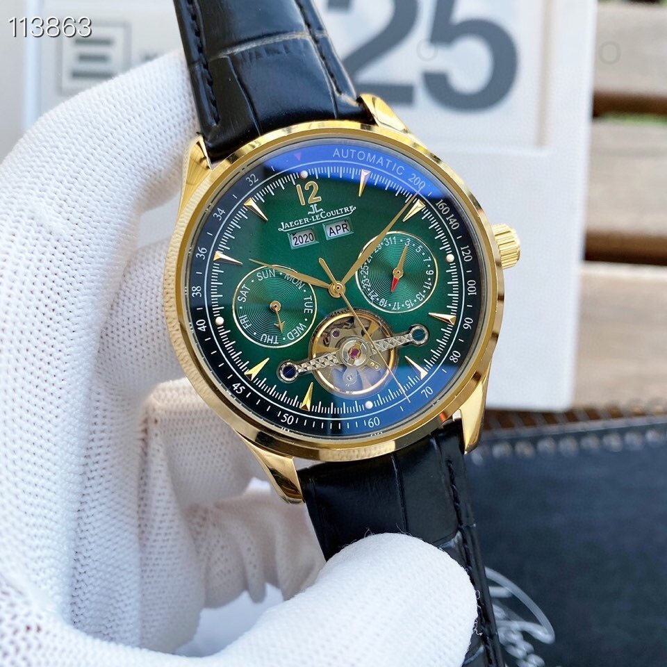 JaegerLeCoultre Jaegerjaeger Lecoultre Mens Watch Master Movement Tourbillon Automatic