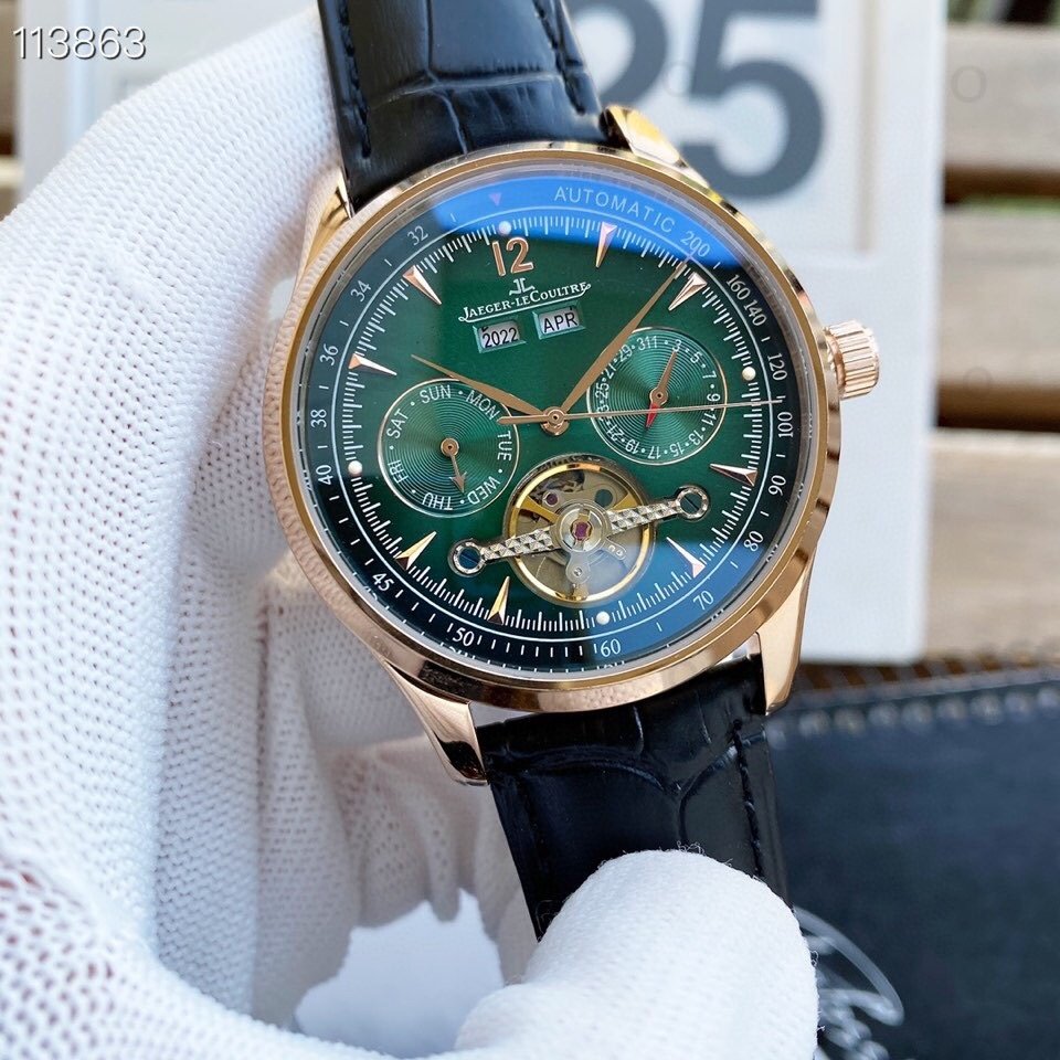 JaegerLeCoultre Jaegerjaeger Lecoultre Mens Watch Master Movement Tourbillon Automatic