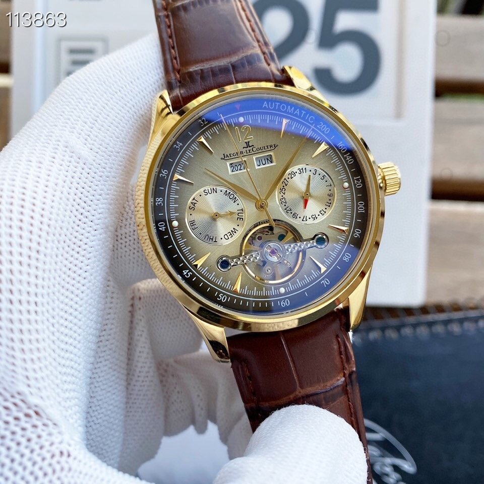 JaegerLeCoultre Jaegerjaeger Lecoultre Mens Watch Master Movement Tourbillon Automatic