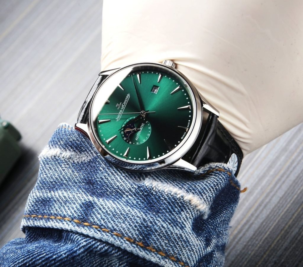 JaegerLeCoultre J5 White Leather Steel Band 20 This