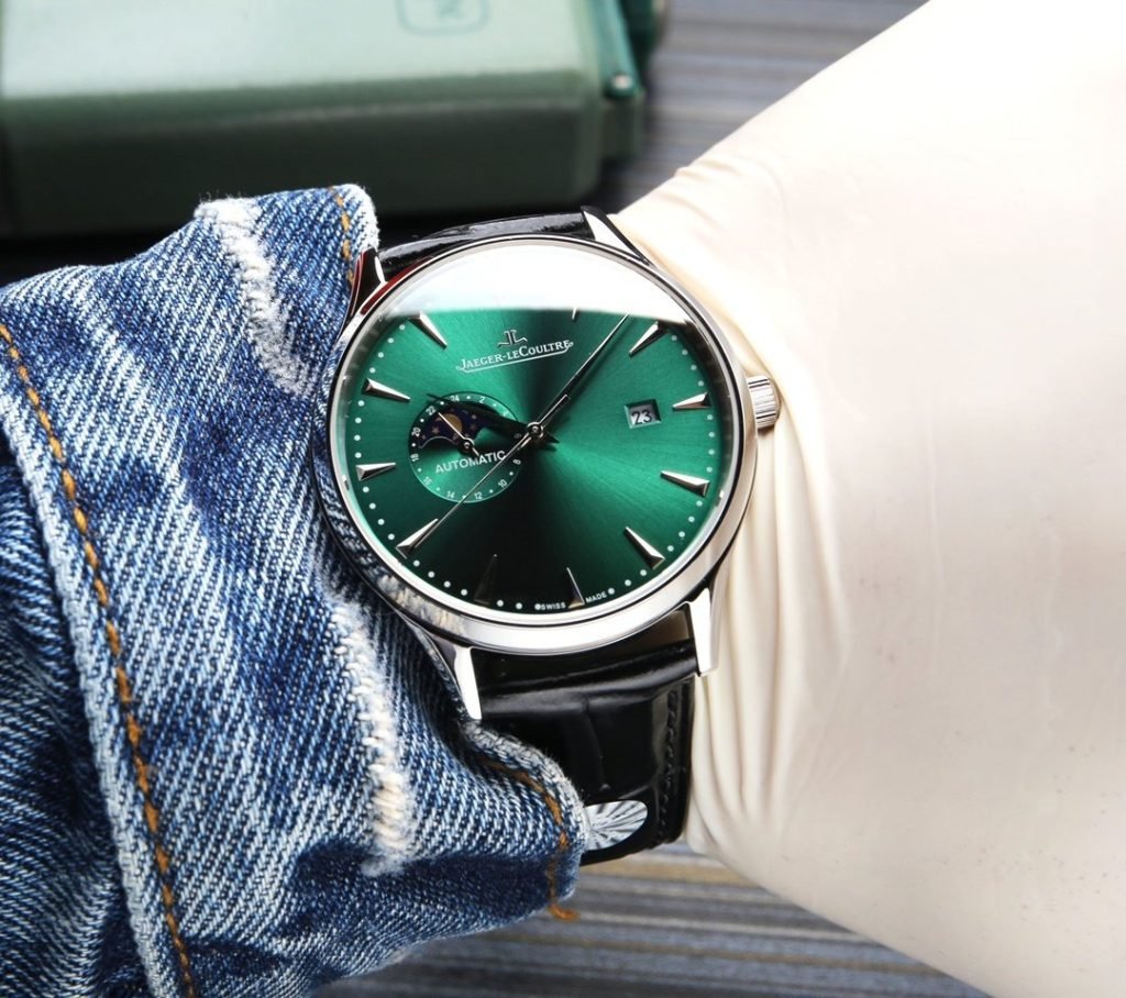 JaegerLeCoultre J5 White Leather Steel Band 20 This