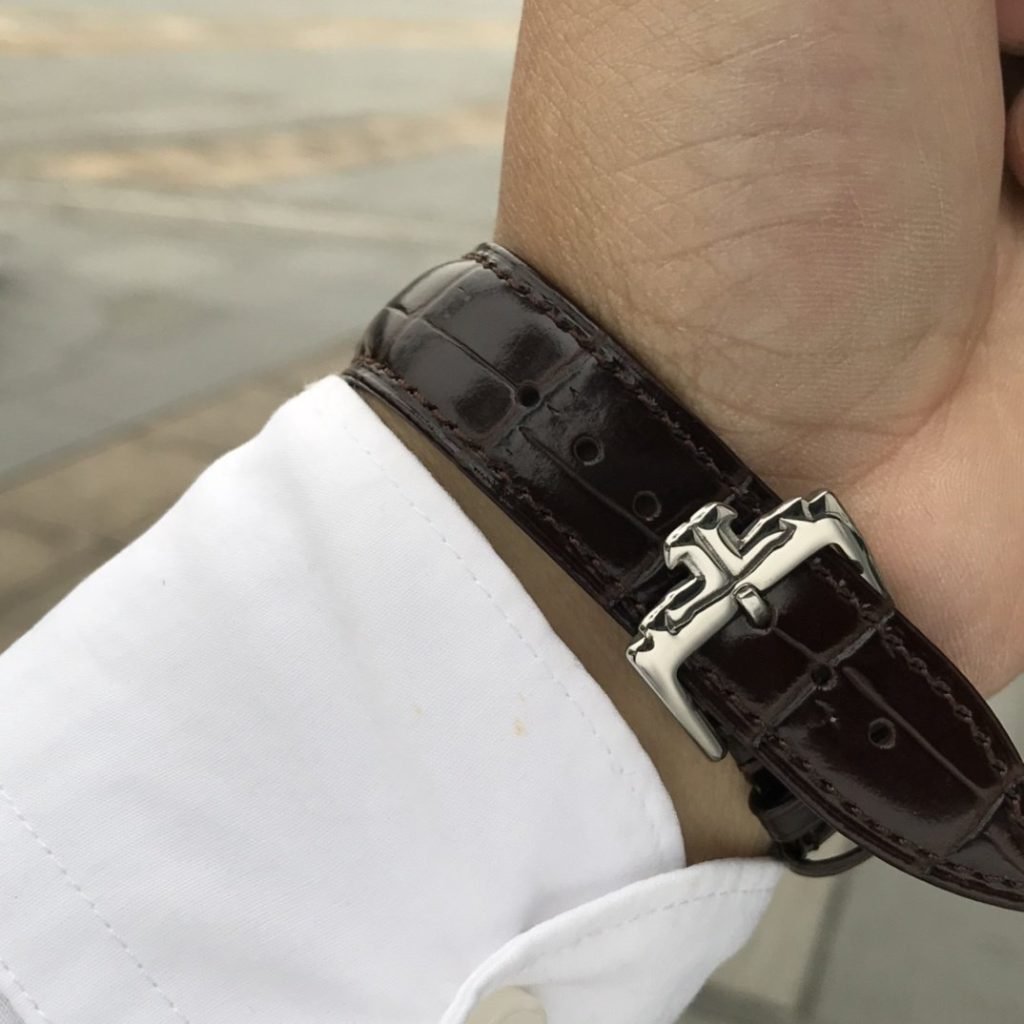 JaegerLeCoultre White Leather Gold 20 Waterproof 5 Degrees Swimmable