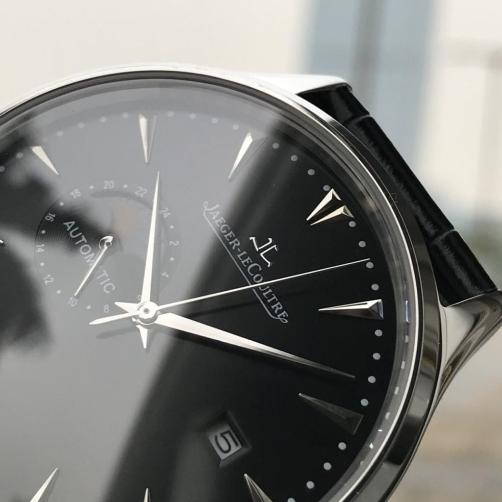 JaegerLeCoultre White Leather Gold 20 Waterproof 5 Degrees Swimmable