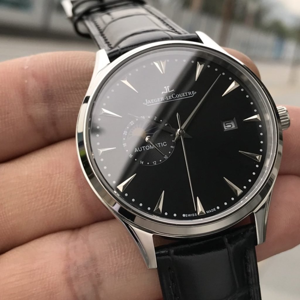 JaegerLeCoultre White Leather Gold 20 Waterproof 5 Degrees Swimmable