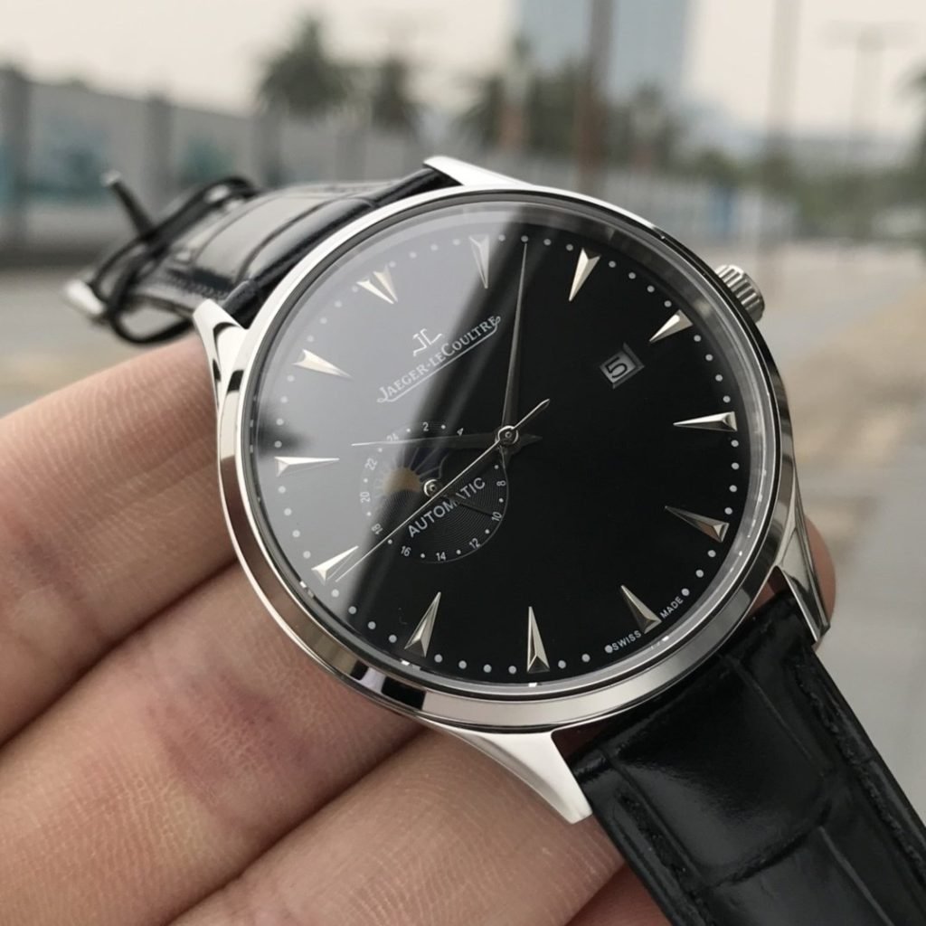 JaegerLeCoultre White Leather Gold 20 Waterproof 5 Degrees Swimmable